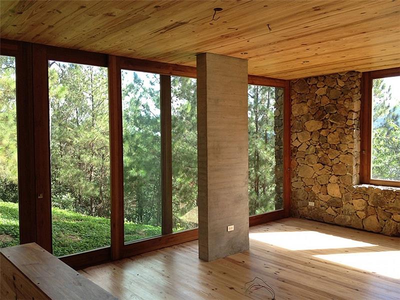architecture durable design d'intérieur moderne bois et pierre