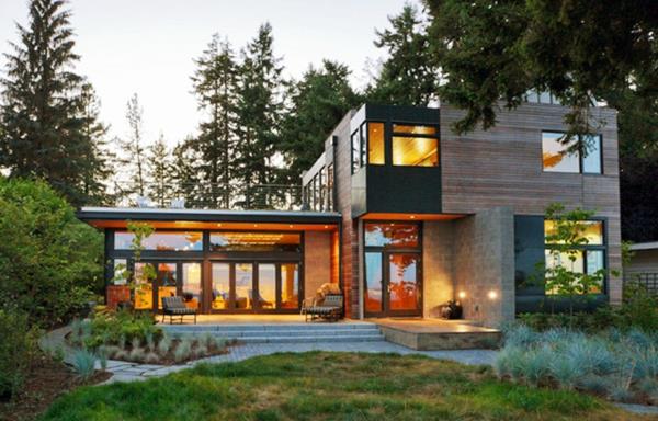 zrównoważona architektura dzika przyroda nowoczesne pomysły na projektowanie ogrodu domu