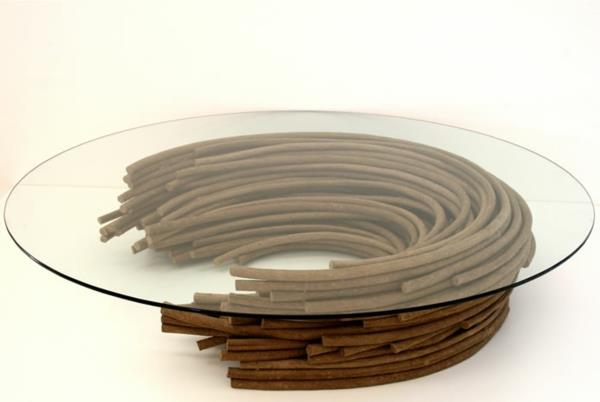 tables de salon design papier écologique
