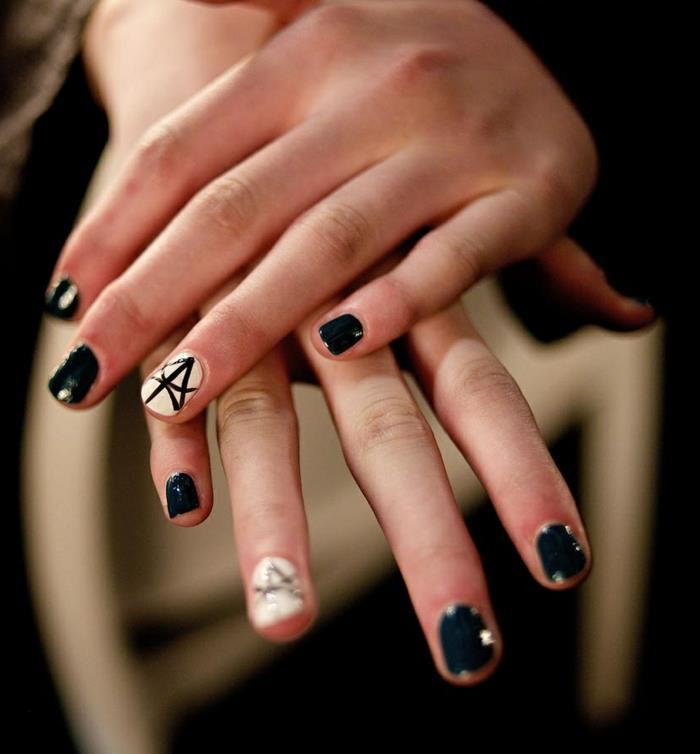 pomysły na lakier do paznokci czarno-białe paznokcie styl życia uroda