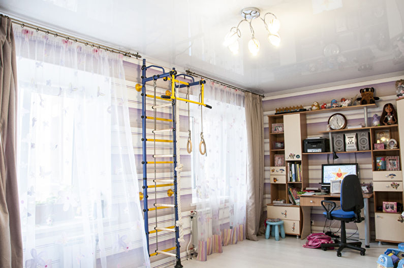 Stretch stropy v dětském pokoji - foto