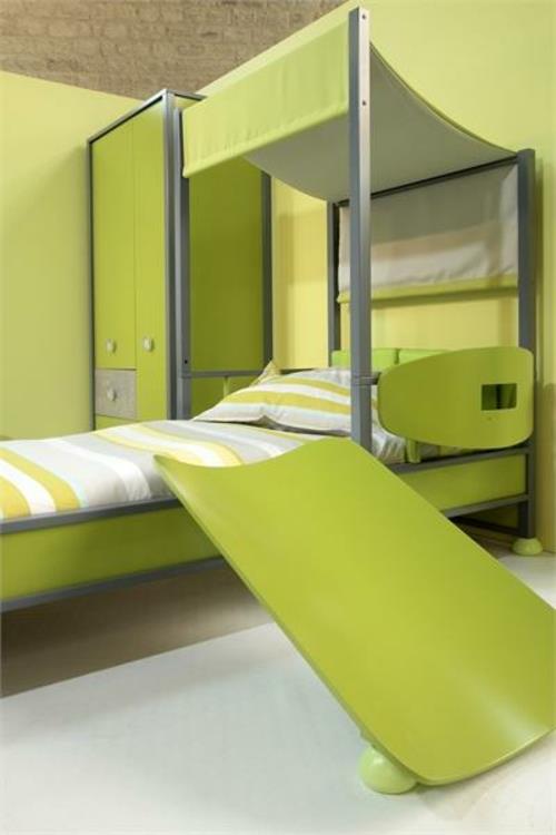 nouveau couvre-lit moderne à rayures vertes pour chambre d'enfant