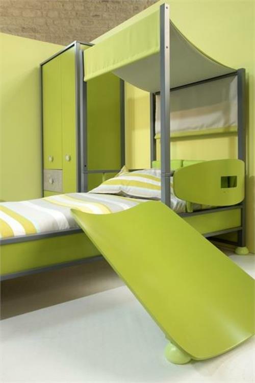 nouveau couvre-lit moderne à rayures vertes pour chambre d'enfant