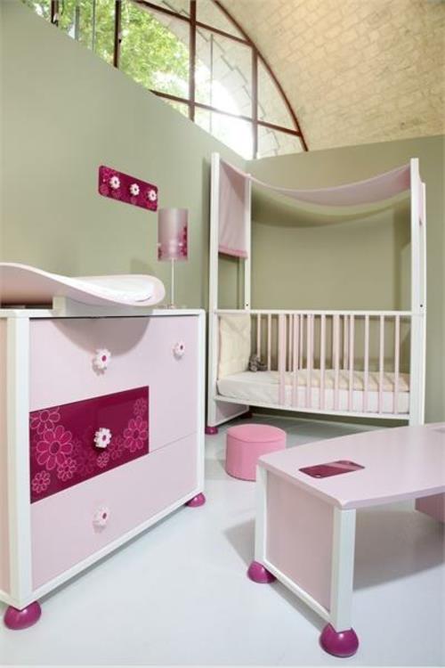 nouvelle chambre d'enfant moderne rose cosy