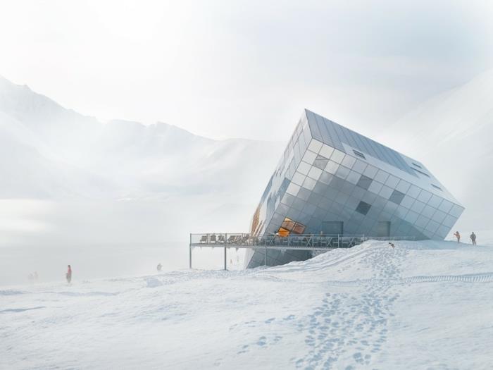 zero energii dom qubistical hotel snow bergen