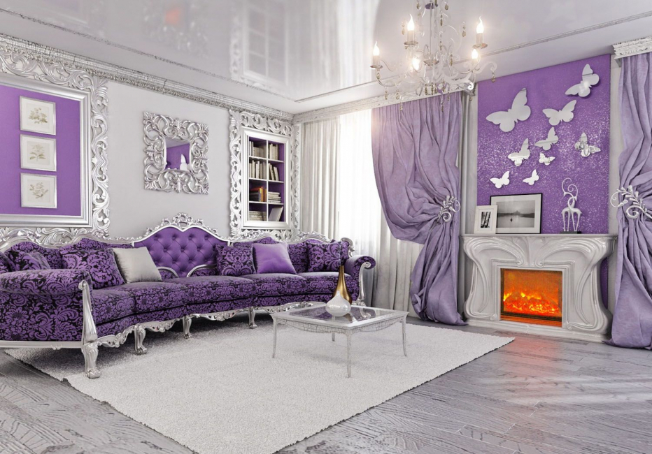 Zartes Lavendel-Interieur