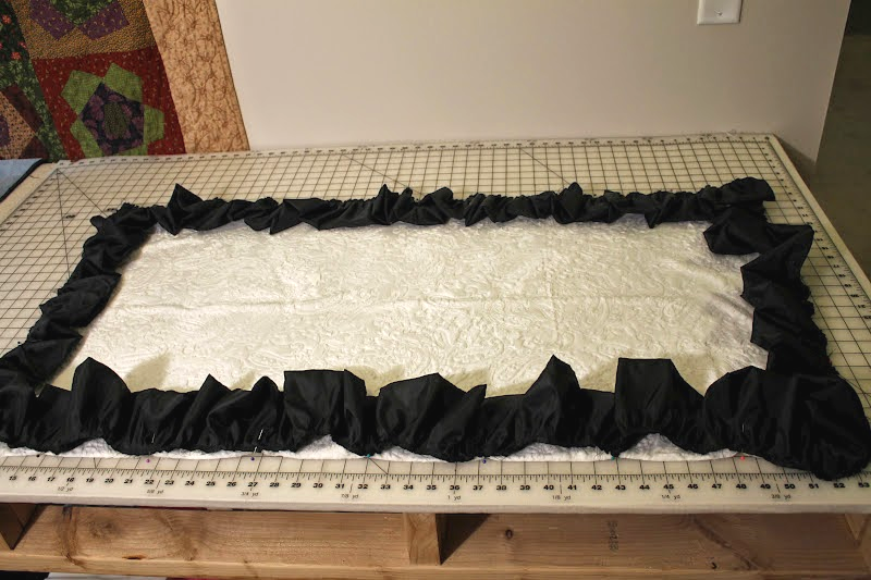 Периметърът на одеялото може да бъде украсен с вълнообразна рамка