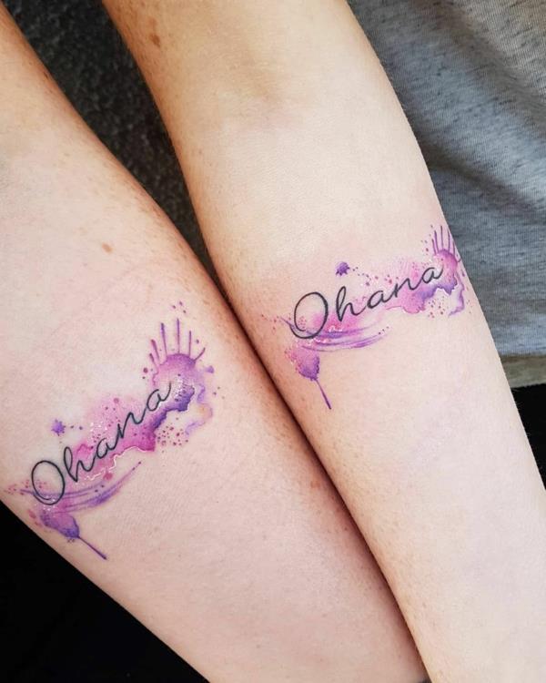 ohana tatouage idée partenaire tatouage