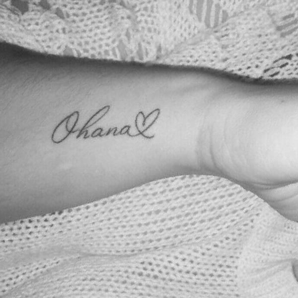 ohana tattoo petit tatouage sans armes