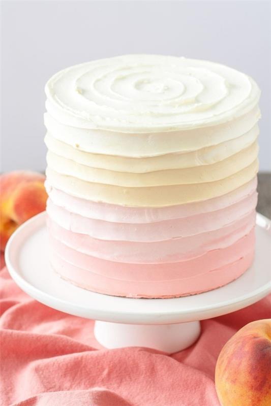 ombre ciasto brzoskwiniowe niezwykłe przepisy na ciasto