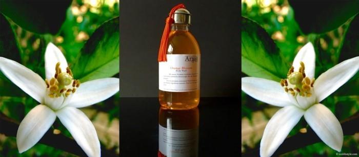 soin du visage à l'eau de fleur d'oranger