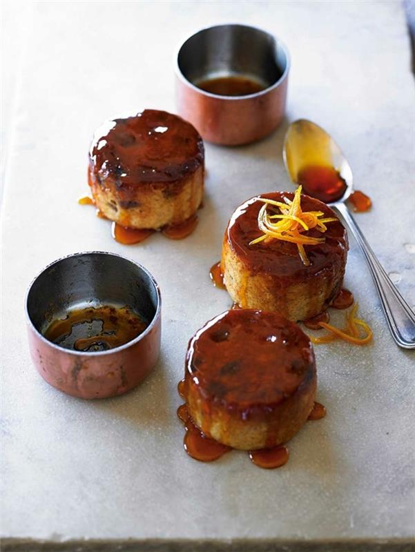 pudding au caramel à la fleur d'oranger