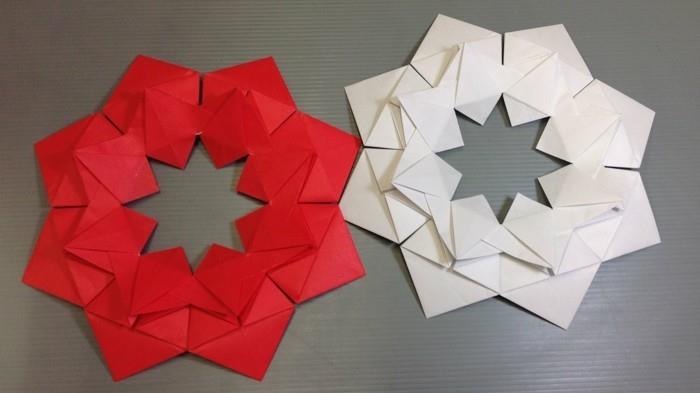 poinsettia pliant de noël en origami