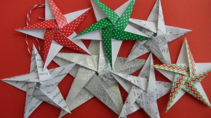 origami étoile de noël instructions simples
