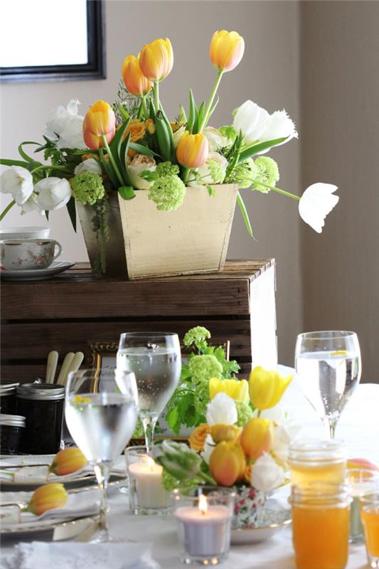 wielkanocny brunch wielkanocne przepisy wiosenne dekoracje stołu