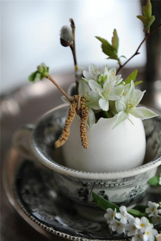 Ozdoby wielkanocne majsterkować zdejmować kwiaty skorupek jajka