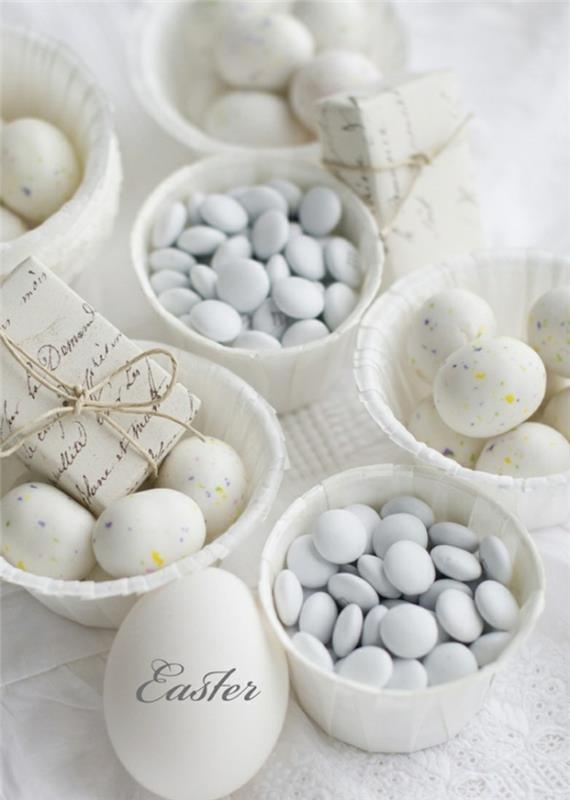 Décoration de Pâques vous-même bricoler des idées oeufs de pâques bonbons décorations de table
