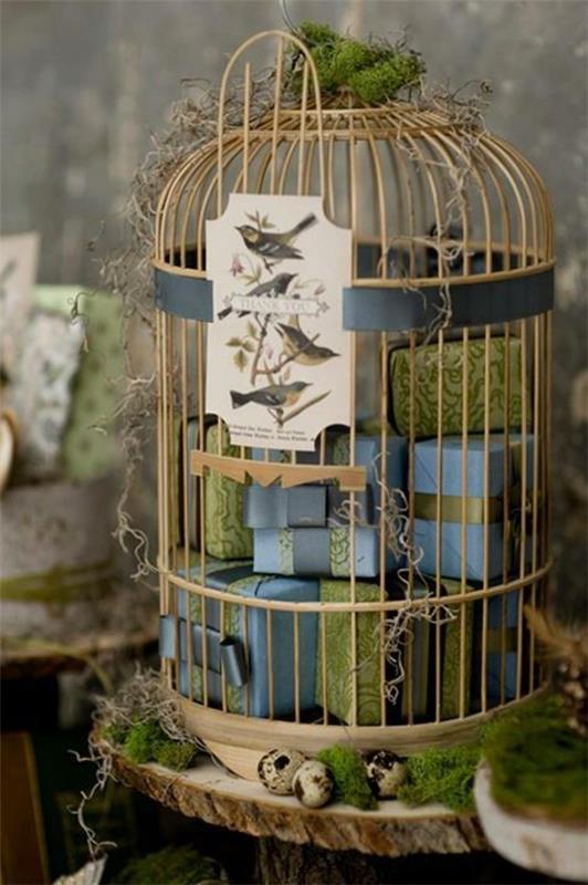 dekoracja wielkanocna dekoracja klatki dla ptaków małe prezenty!