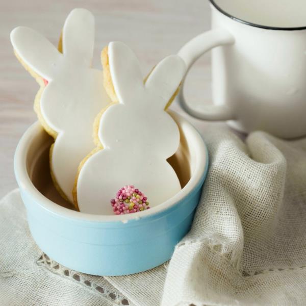 wielkanocne zające wielkanocne ciasteczka fondant