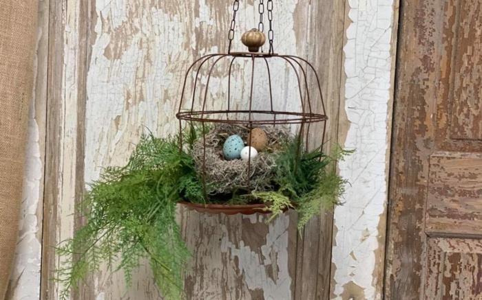 Cuire le nid de pâques bricoler le nid de pâques matériaux naturels pensez cage à oiseaux durable