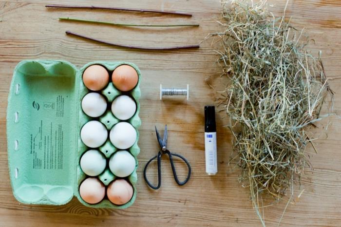 faire cuire le nid de pâques bricoler le nid de pâques matériaux naturels respectueux de l'environnement