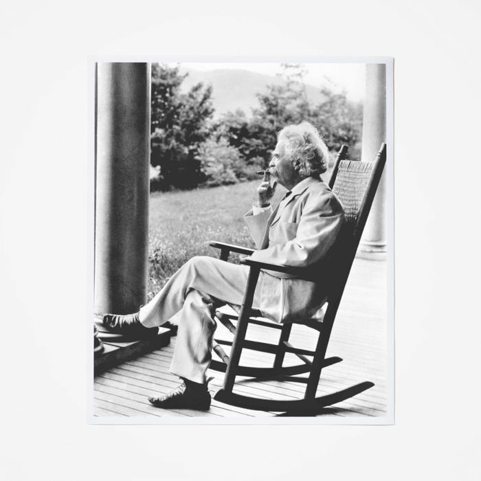 chaise à bascule extérieure bois marque twain