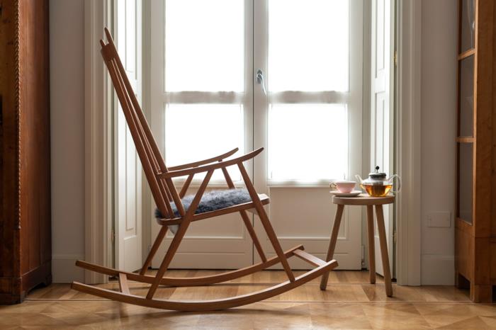 chaise à bascule extérieure tendance moderne classique