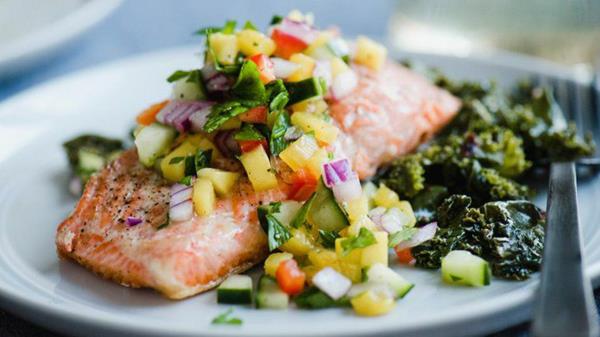 paléo recettes saumon légumes