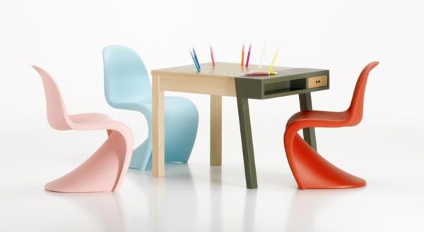 panton krzesło junior meble do pokoju dziecięcego meble duńskie designerskie