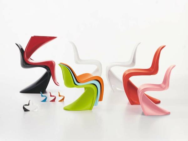 panton krzesło kolorowe designerskie krzesła verner panton