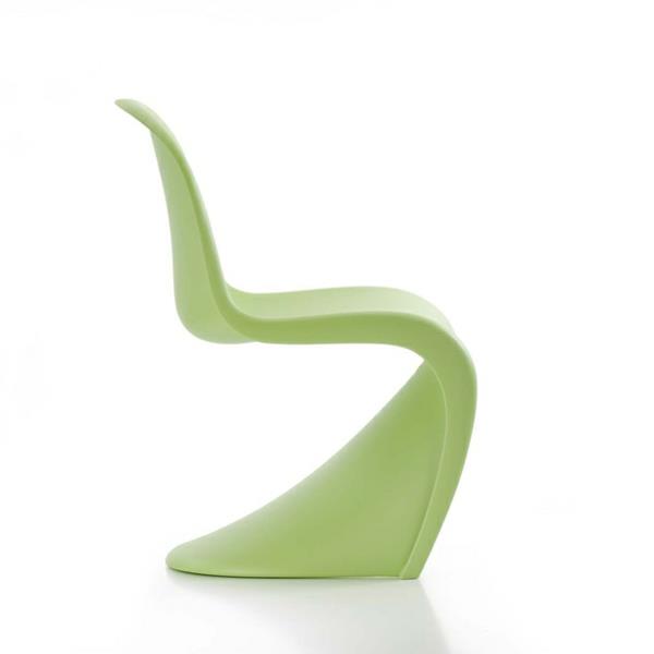 panton krzesło jasnozielone designerskie krzesła verner panton