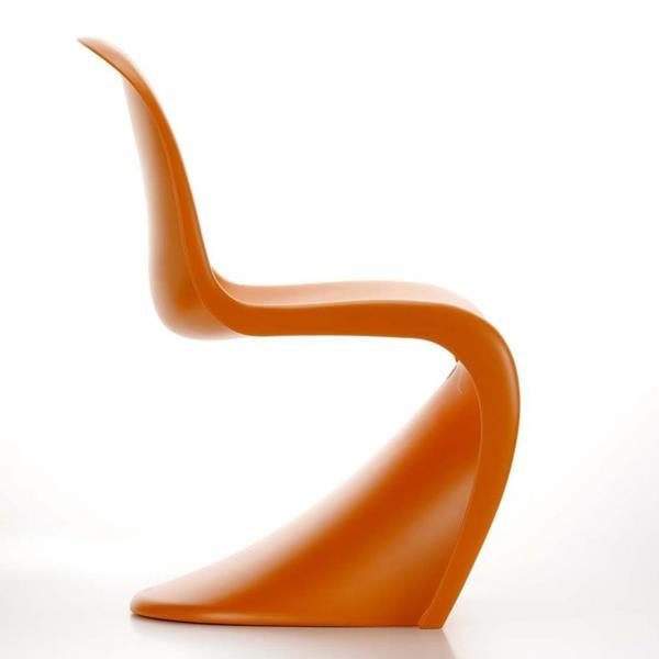 panton krzesło pomarańczowe designerskie krzesła verner panton
