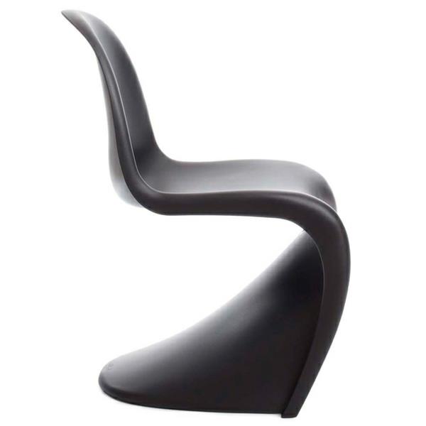 panton krzesło czarne designerskie krzesła duńskie designerskie meble