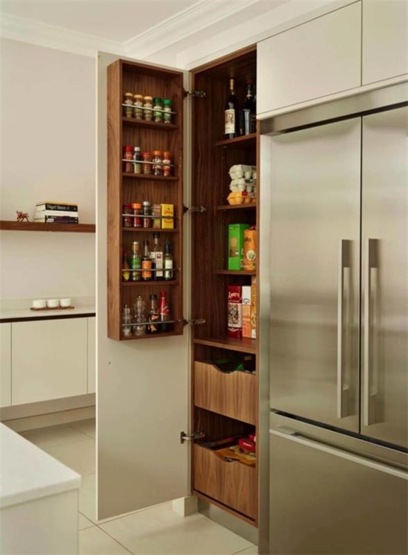 garde-manger cuisine étagères en bois organiser