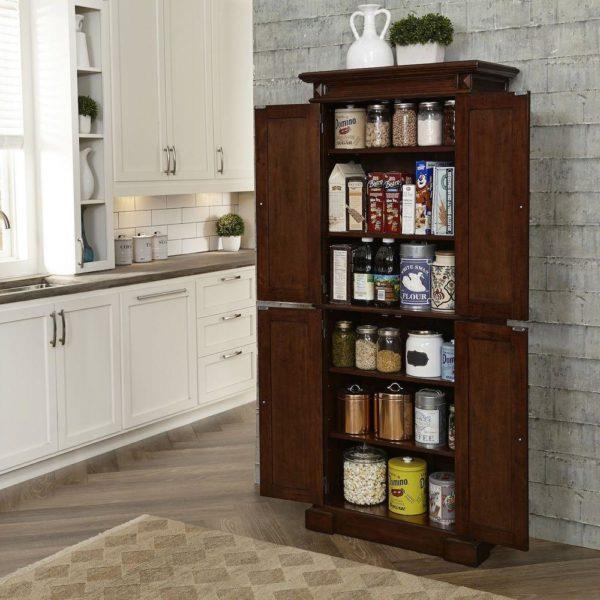 garde-manger cuisine espace de rangement en bois
