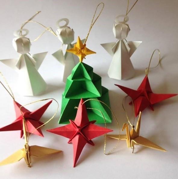 papierowe gwiazdki majsterkować prezenty świąteczne (10)