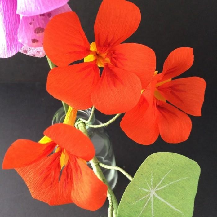faire des fleurs en papier capucines fleurs d'oranger art du papier
