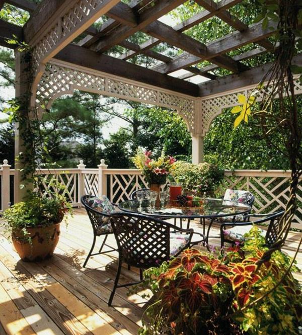idées de conception de jardin patio pergola construire votre propre mobilier de jardin