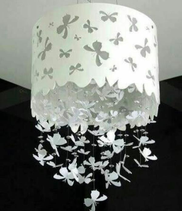 Wiszące lampki papierowe lampki z motylami