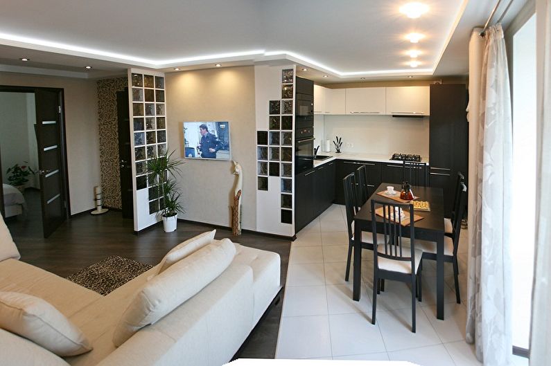 إعادة تطوير شقة من غرفة واحدة في خروتشوف - المشروع 1