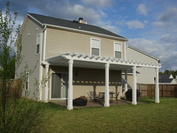 pergola toit terrasse revêtement type américain