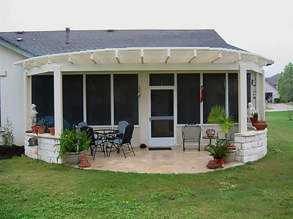 pergola toit terrasse toiture semi-circulaire