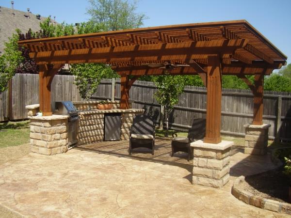 pergola toit terrasse toiture mi-ombre