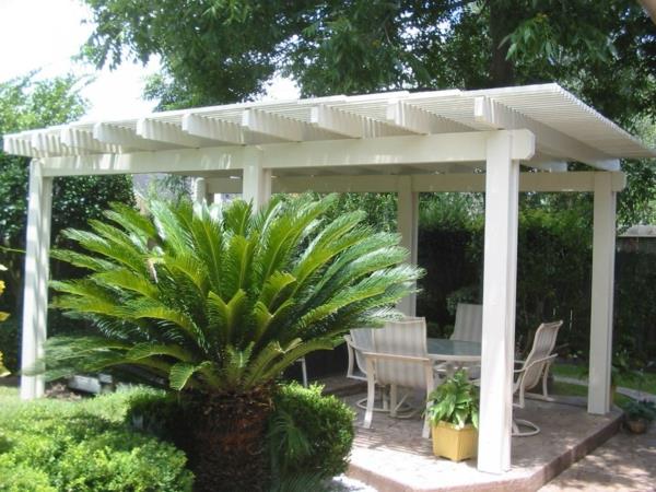 Pergola toit terrasse toiture palme