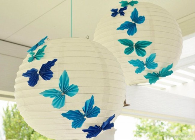 Eine weitere tolle Idee für einen Schatten mit Schmetterlingen
