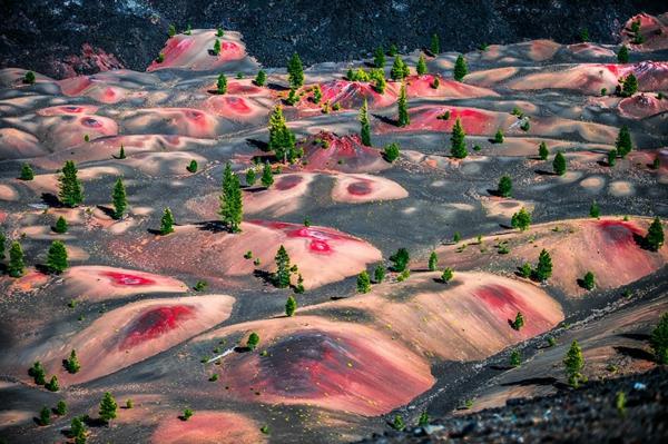 planète terre dunes de sable laisser volcan parc national usa