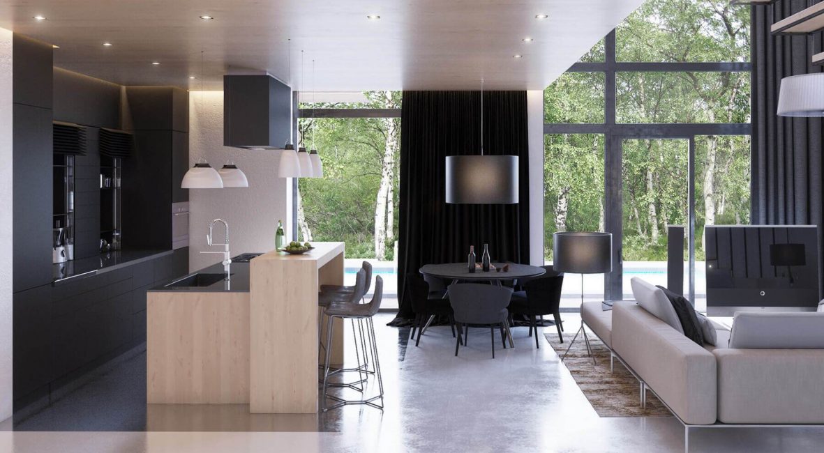 Modern - strenges und harmonisches Interieur