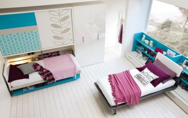 zajmujące mało miejsca meble do pokoju dziecięcego łóżka drewniane podłogi