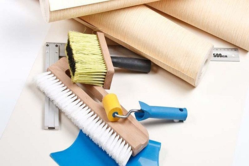 بورق الجدران DIY ، تعليمات خطوة بخطوة - أدوات ومواد تحضير