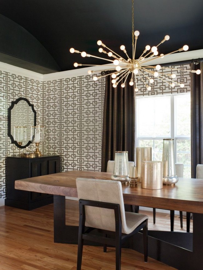 Едно от най-нестандартните дизайнерски решения при ремонт на апартаменти е използването на черен цвят.